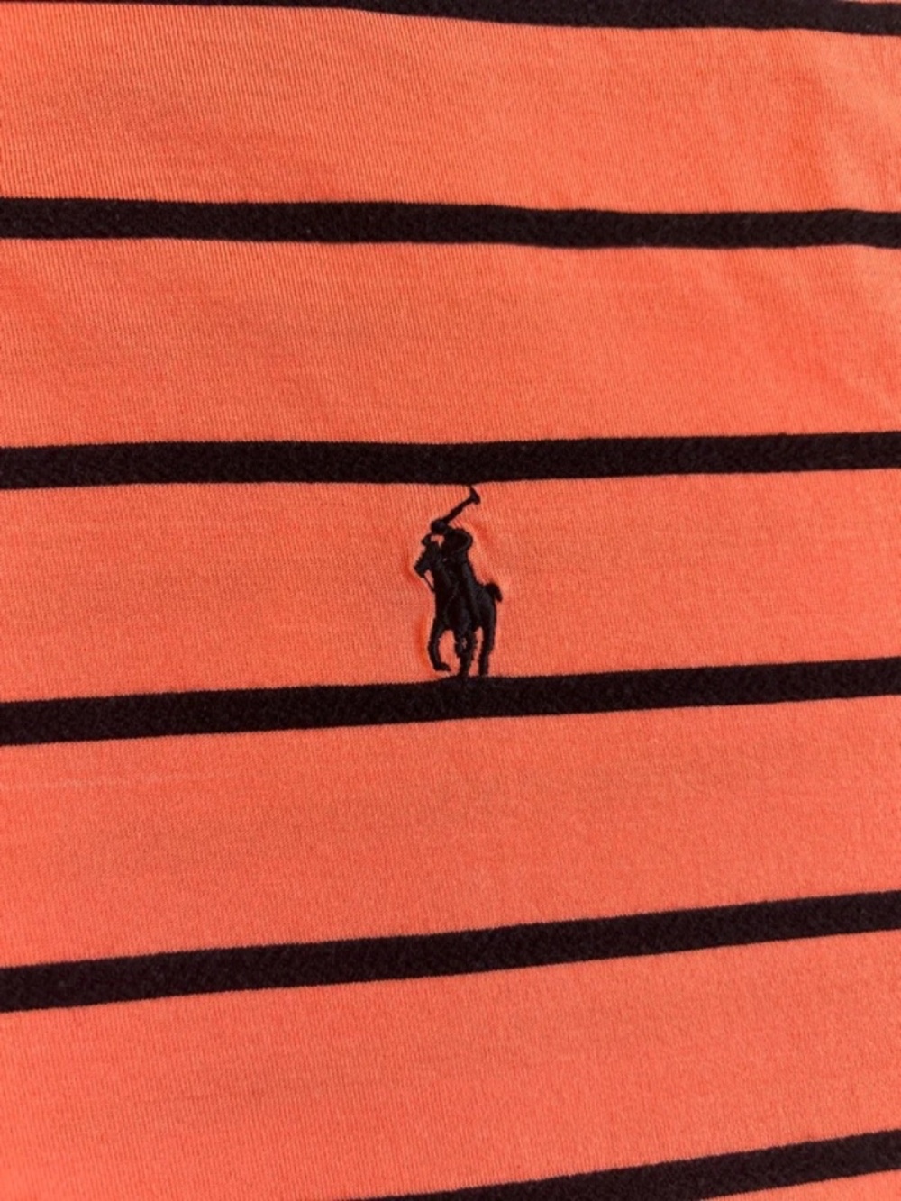 Polo Golf Ralph Lauren Sport Orange Striped Pima Cotton Silk Polo Shirt Sz. XXL - Picture 2 of 8